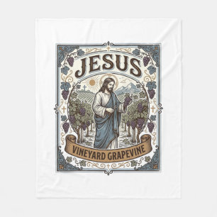 Jesus Wijngaard Druivenrank Jezus Wijngaard Druive Fleece Deken