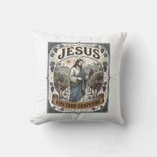 Jesus Wijngaard Wijnstok Jesus Wijngaard Wijnstok  Kussen