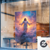 Jesus Window Cling Raamsticker (Cafe Raam)