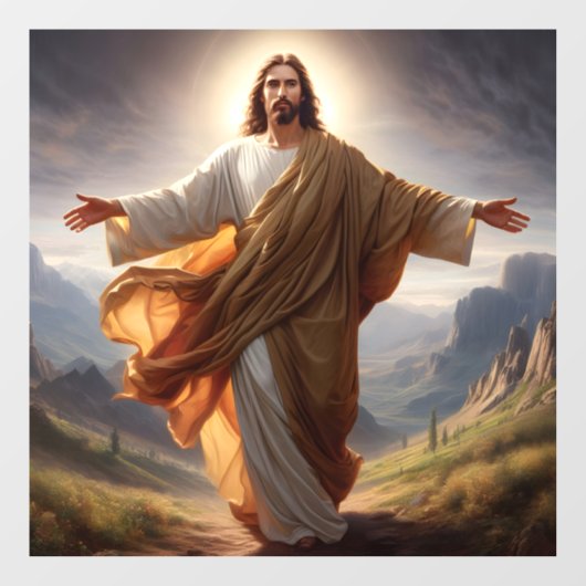 Jesus Window Cling Raamsticker (Vel)