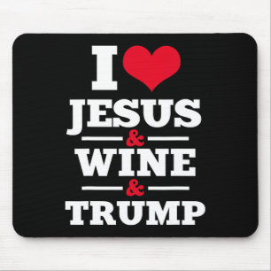 Jesus Wine Trump Religieus Christelijk Geloof Mam Muismat