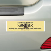 Jesus Wins Bumpersticker (Op auto)