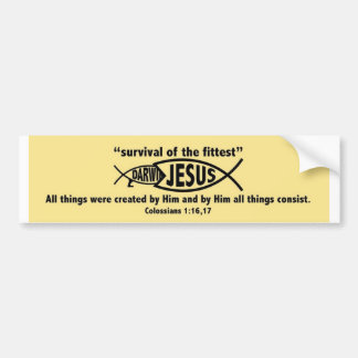 Jesus Wins Bumpersticker