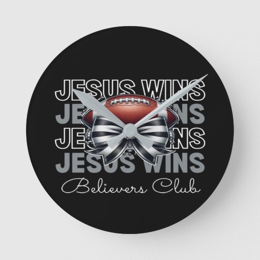 Jesus wint  van de club van gelovigen ronde klok (Voorkant)