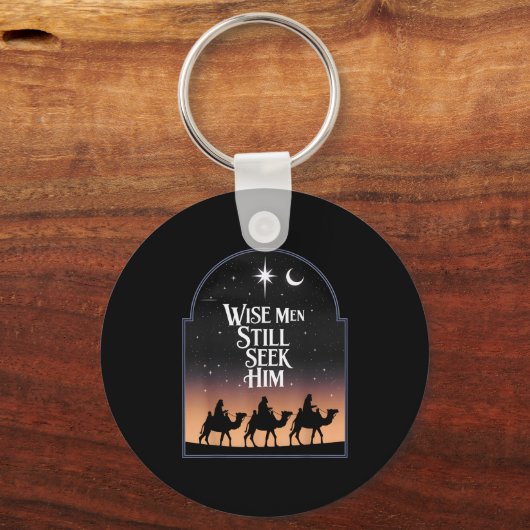 Jesus Wise Men Still Seek Him Christian Christmas  Sleutelhanger (Voorkant)