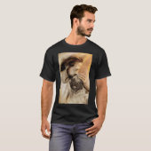 Jesus Wit Pug Dog Pug Hondenliefhebber127 T-shirt (Voorkant volledig)