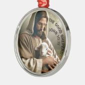 JESUS WITH LAMB CHRISTMAS ORNAMENT (Links)