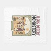Jesus Woestijnklooster Jesus Woestijnklooster Chri Fleece Deken (Voorkant (Horizontaal))