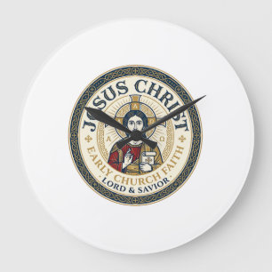 Jesus Woestijnvaders Oud Christelijk T-Shirt Ins Grote Klok