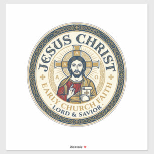 Jesus Woestijnvaders Oud Christelijk T-Shirt Ins Sticker