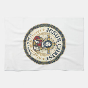 Jesus Woestijnvaders Oud Christelijk T-Shirt Ins Theedoek
