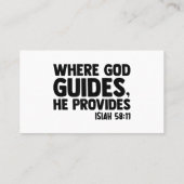 Jesus Woman Youth Man Church Christus Faith in God Visitekaartje (Achterkant)