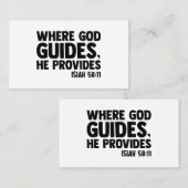 Jesus Woman Youth Man Church Christus Faith in God Visitekaartje (Voorkant / Achterkant)