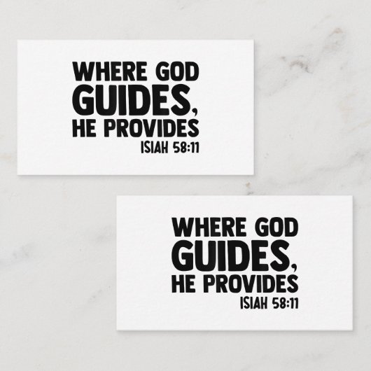 Jesus Woman Youth Man Church Christus Faith in God Visitekaartje (Voorkant / Achterkant)