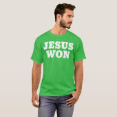 Jesus Won retro cadeau T-shirt (Voorkant volledig)