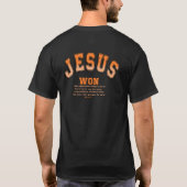 Jesus Won T-shirt (Achterkant)