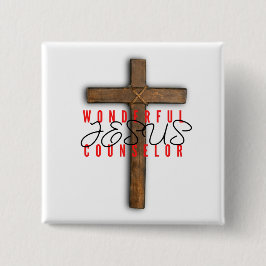 Jesus Wonderful Counselor Button