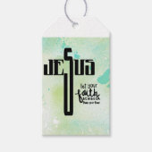 Jesus Word Art Cadeaulabel (Voorkant)