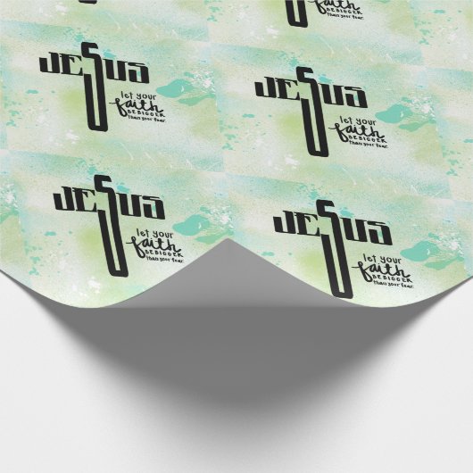 Jesus Word Art Cadeaupapier (Hoek)