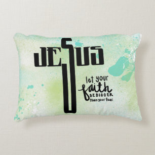 Jesus Word Art Decoratief Kussen