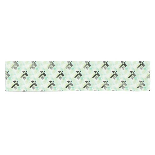 Jesus Word Art Korte Tafelloper (Horizontaal)