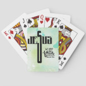 Jesus Word Art Speelkaarten (Achterkant)