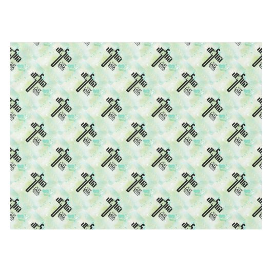 Jesus Word Art Tafelkleed (Voorkant (Horizontaal))