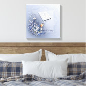 Jesus Word Premium Wrapped Canvas (gloss) (Insitu (Slaapkamer))