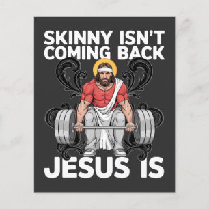Jesus Workout Gym Slijnt Komt Niet Terug Flyer