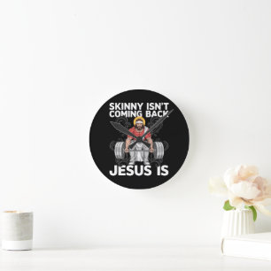 Jesus Workout Gym Slijnt Komt Niet Terug Ronde Klok