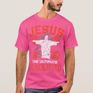 Jesus Workout Jesus de ultieme deadlifter gym T-shirt