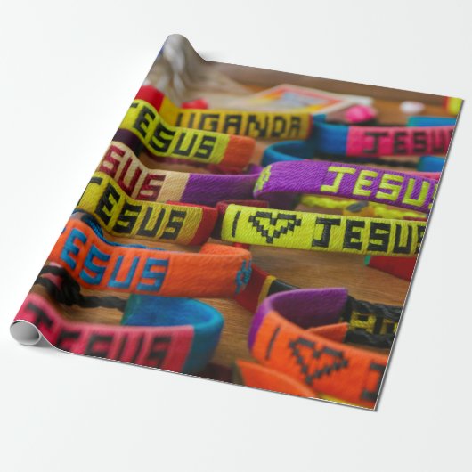 Jesus Wrapping Paper Cadeaupapier (Uitgerold)
