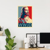 Jesus WWJD Poster (Thuiskantoor)