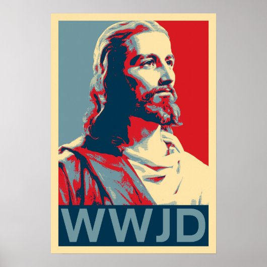 Jesus WWJD Poster (Voorkant)
