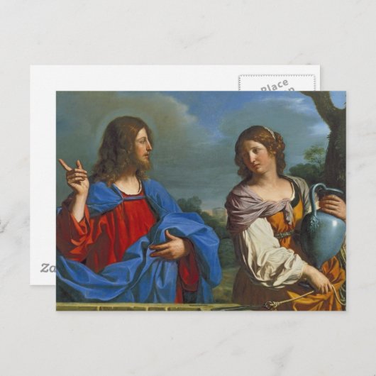 Jesus y la Samaritana en el pozo Briefkaart (Voorkant / Achterkant)