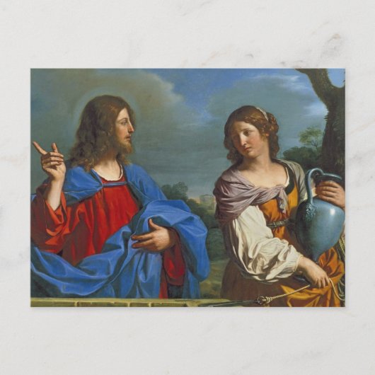 Jesus y la Samaritana en el pozo Briefkaart (Voorkant)