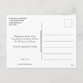 Jesus Yeshua Kerstmis Feestdagenkaart (Achterkant)