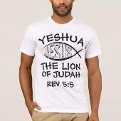 JESUS YESHUA LION OF JUDAH T-shirts (Voorkant)