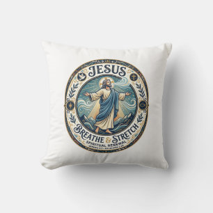 Jesus zachte beweging wellness shirt geloof gebase kussen