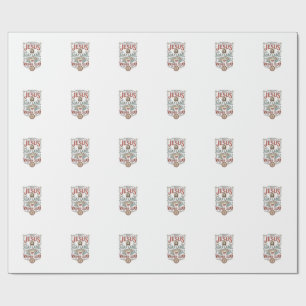 Jesus Zeep Label Gewassen Schoon Jezus Zeep Gewass Cadeaupapier