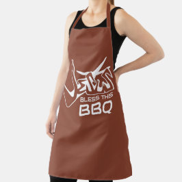 Jesus Zegen Deze BBQ Terracotta Schort