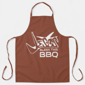 Jesus Zegen Deze BBQ Terracotta Schort (Voorkant)