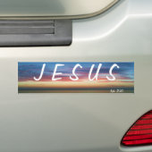 JESUS ZONNEOPGANG AUTOSTICKER BUMPERSTICKER (Op auto)