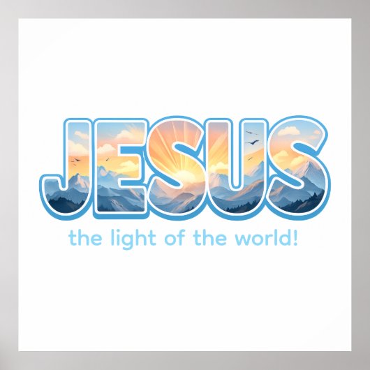 Jesus Zonsopgang Poster (Voorkant)