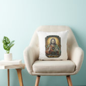 Jesus Zwart Scherm Vergeten Webcam Hoes Virtueel Kussen (Stoel)