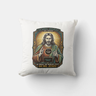 Jesus Zwart Scherm Vergeten Webcam Hoes Virtueel Kussen