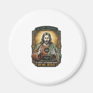 Jesus Zwart Scherm Vergeten Webcam Hoes Virtueel  Magneet