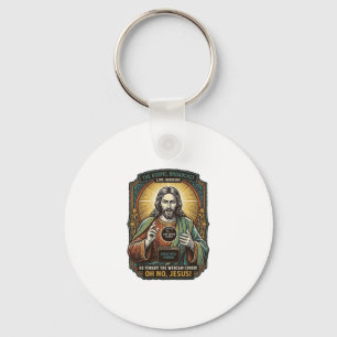Jesus Zwart Scherm Vergeten Webcam Hoes Virtueel  Sleutelhanger