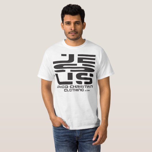 JESUS zwart T-shirt (Voorkant volledig)