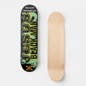 JESUS ZWARTE MAN Skateboard (Voorkant)